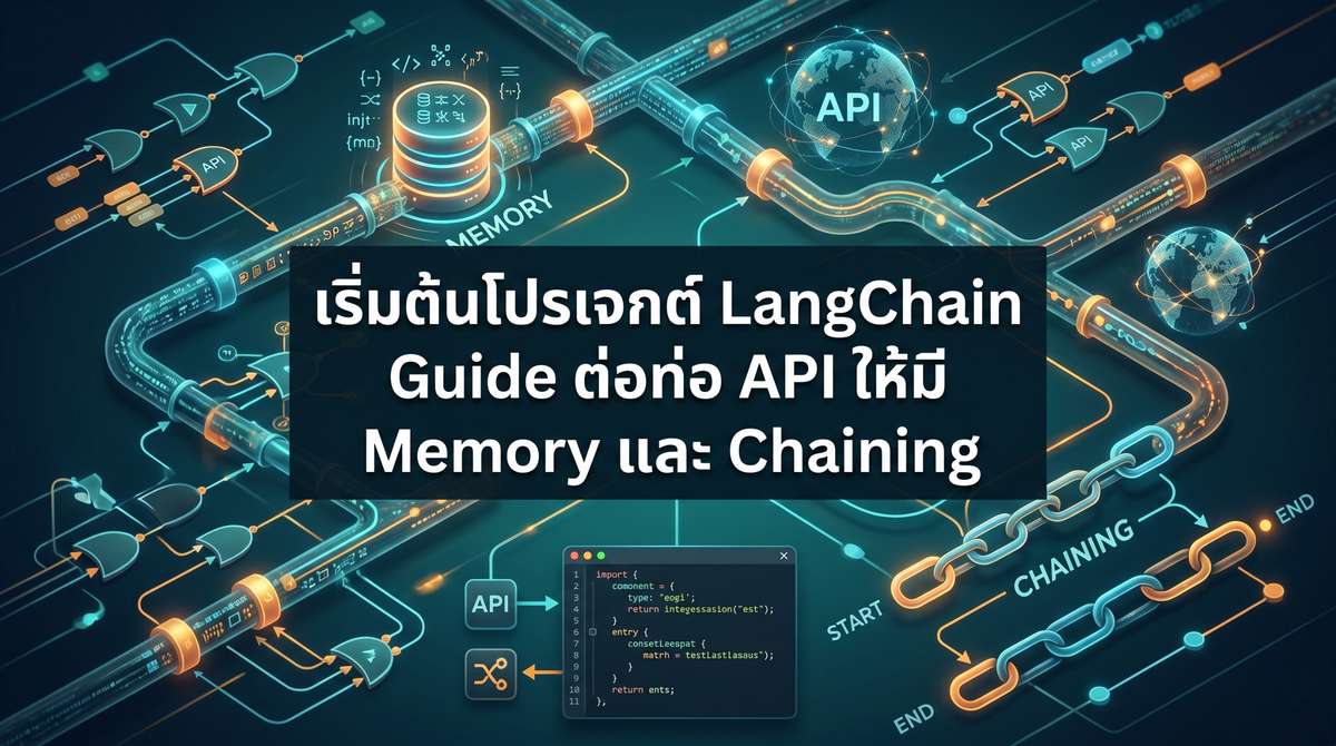 เริ่มต้นโปรเจกต์ LangChain Guide ต่อท่อ API ให้มี Memory และ Chaining