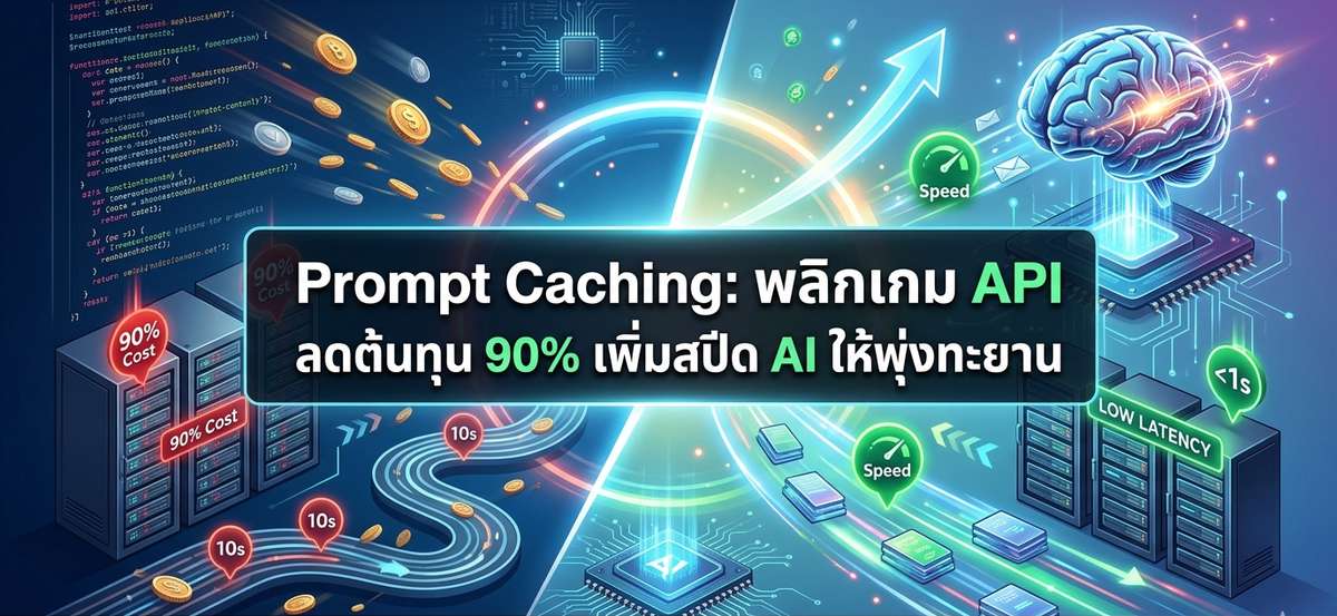 OpenAI Prompt Caching พลิกเกม API ลดต้นทุน 90% สปีดพุ่งทะยาน 80%
